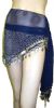 Main image of Belly Dancer Beaded Hip Scarf (Navy/Silver)